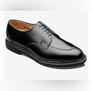 Allen Edmonds ASHTON Black Leather Derby Oxfords Shoes 14 EEE